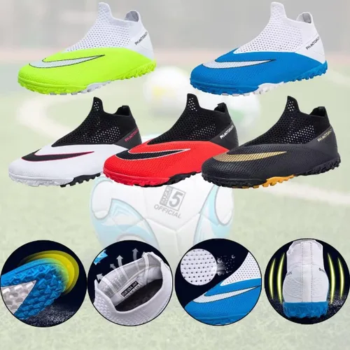 Vista 4 de Turf Cleats - Tenis de fútbol para hombre, mujer, juvenil, para competición de fútbol profesional, tenis atléticos