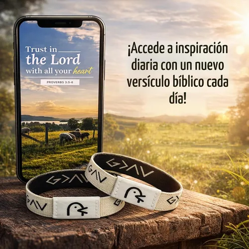Vista 3 de Yappy Las Pulseras Originales de Versículos Bíblicos, Pulsera de Versículos Bíblicos Diarios para Inspiración Diaria Personalizada Toda la gloria a