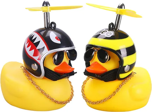 Vista 15 de wonuu - Adornos de goma para coche, diseño de pato, color amarillo