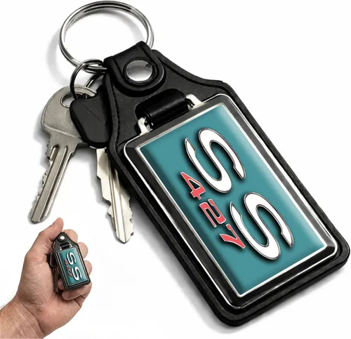 Vista 18 de Brotherhood Llavero de coche para Chevelle - Llavero de modelos clásicos para hombres y mujeres, llavero de regalo
