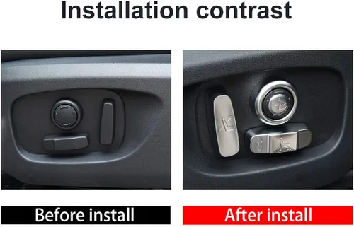 Vista 2 de YIWANG 4 piezas de accesorios de cubierta de botón de ajuste de asiento para Land Rover Range Rover Sport, Evoque, RangeRover Vogue 2016-2019