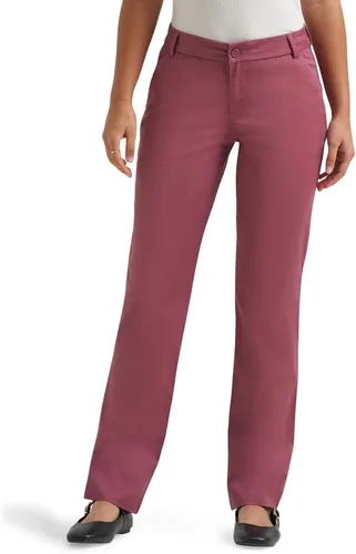 Vista 14 de Lee - Pantalón de pierna recta, ajuste relajado y antiarrugas para mujer Ceniza jaspeado