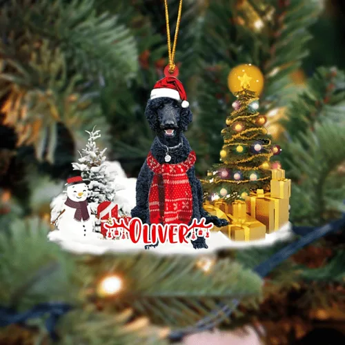Vista 106 de NAZENTI Adorno personalizado de gato abisinio con árbol de pino, adorno de Navidad personalizado para perros amantes de las mascotas, colgante