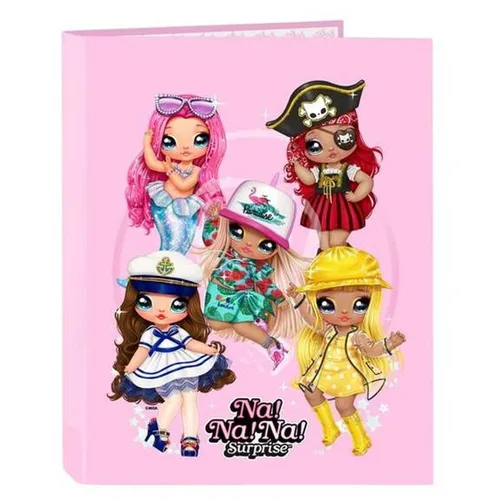 Vista 4 de Carpeta de anillas Sparkle Na! Na! Na! Rosa claro 26,5 x 33 x 4 cm