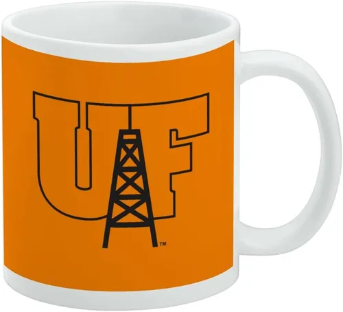 Vista 248 de Taza de cerámica con el logotipo principal de la Universidad Rider, taza de regalo novedosa para café, té y bebidas calientes, 11oz, blanca