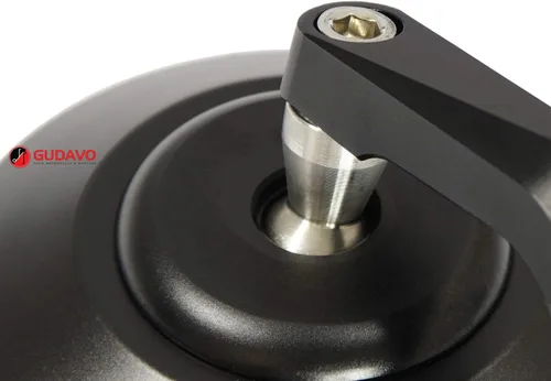 Vista 5 de Manillar redondo para motocicleta Retrovisores laterales compatibles con Triumph APRILIA DUCATI HONDA KAWASAKI MOTO GUZZI SUZUKI TRIUMPH YAMAHA Negro