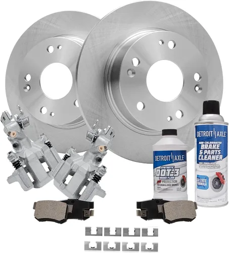 Vista 93 de Detroit Axle - 4 rotores de freno para Ford 1994-2004 Mustang, rotores de freno de disco delanteros y traseros 1995 1996 1997 1998 1999 2000 2001