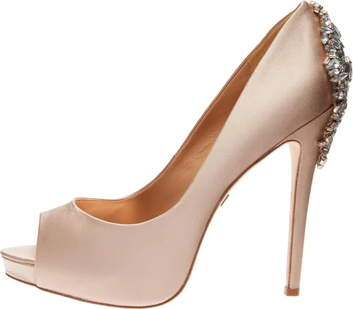 Vista 8 de Badgley Mischka Kiara - Zapatos de tacón de plataforma para mujer, Rosado