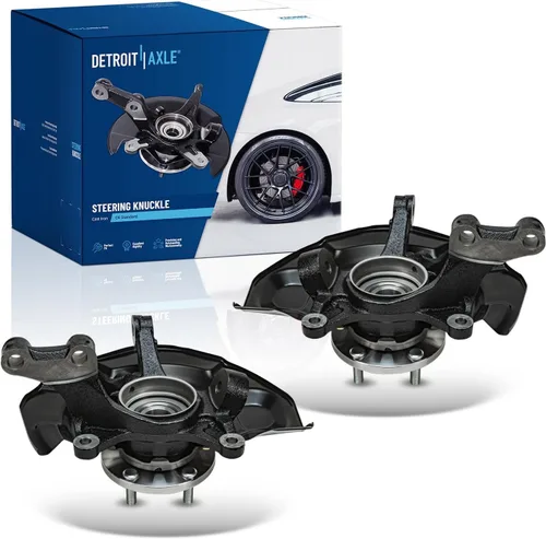 Vista 8 de Detroit Axle - Kit de nudillos traseros izquierdo FWD para Hyundai Santa Fe 2007-2009 Veracruz 2007-2012, reemplazo del conjunto de cojinete