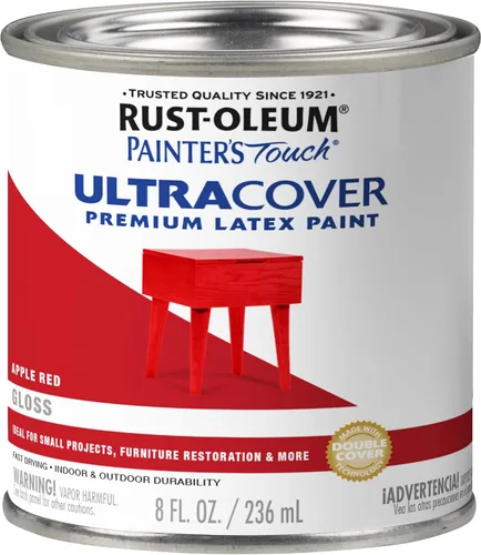 Vista 34 de Rust-Oleum 1976502 Painter's Touch - Pintura de látex, cuarto de galón, negro plano, 32 onzas líquidas, (paquete de 1)