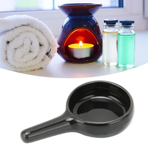 Vista 3 de Tealight - Cuchara de vela de repuesto para aceite esencial, difusor de aromaterapia, incienso de fragancia (negro)