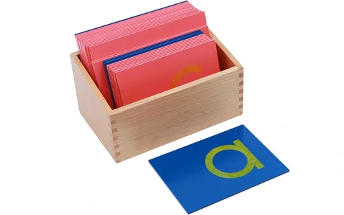 Vista 3 de Montessori Materials Letras de papel de lija en minúsculas - Impresión