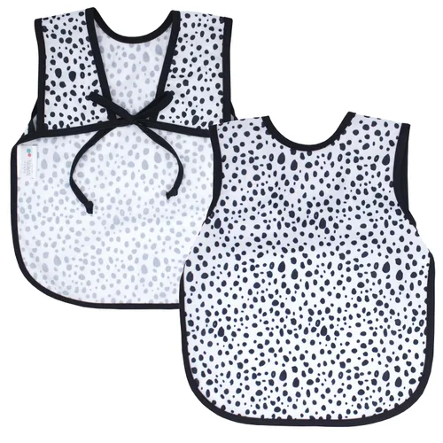 Vista 15 de BapronBaby Adventure Awaits Bapron - Babero más seguro sin corbata para el cuello para bebés y niños pequeños, suave, impermeable, resistente a