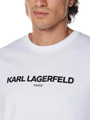 Vista 3 de Karl Lagerfeld Paris Logo T, Short Sleeve Crew Neck Mens Shirt