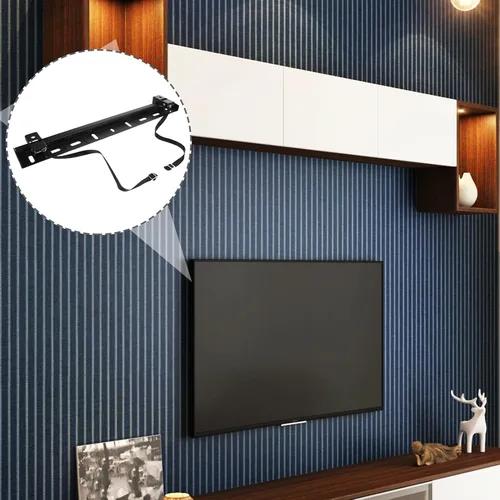 Vista 6 de Soporte de montaje de TV para televisores sin taladro soporte de pared con almohadilla de esponja para ahorro de espacio de instalación