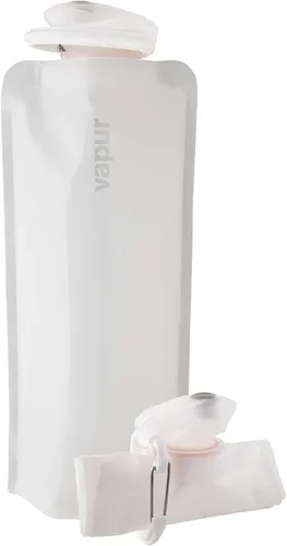 Vista 17 de Vapur Botella Flexible y Plegable de Boca Ancha Anti-Botella con Mosquetón Desmontable, Hidratación Conveniente y Portátil para Viajes y Aventuras