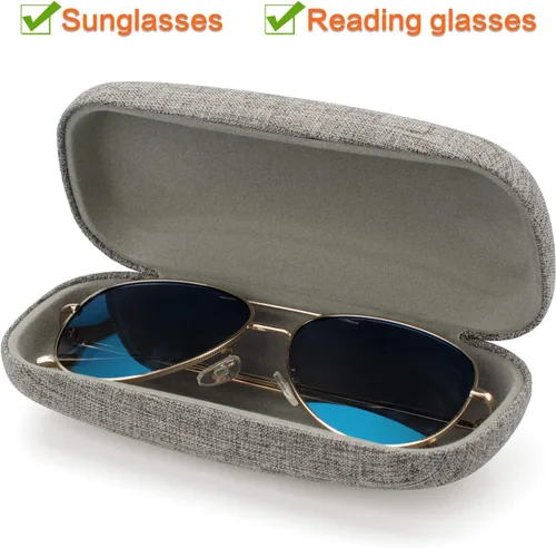 Vista 2 de Vemiss - Funda rígida para lentes de sol (lino)
