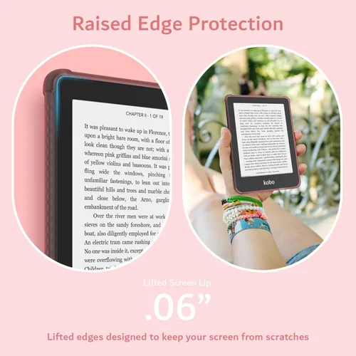Vista 4 de TUDIA SKN - Funda diseñada para Kobo Clara 2E (6 pulgadas), no compatible con versión color/BW 2024, a prueba de golpes, delgada