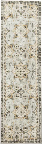 Vista 3 de Asrug Alfombra de pasillo de 2 x 7, lavable para pasillos, antideslizante, cocina, baño, lavandería, alfombra de pasillo vintage, alfombra suave