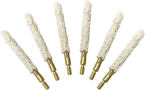 Vista 3 de . 22 Cal Bore Mop Gun Cepillo de limpieza para pistola de rifle de 22 lr (6 piezas)