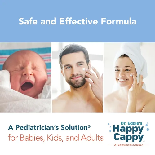 Vista 6 de Crema hidratante Happy Cappy – Crema para bebés con tendencia al eccema, loción para piel seca para bebés, niños pequeños y niños, formulada por