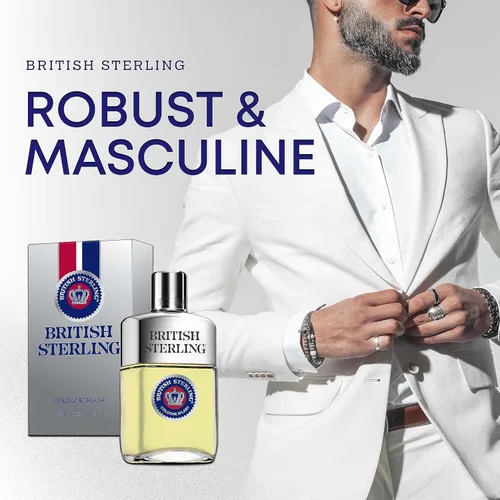 Vista 8 de British Sterling por Dana para Hombre. Colonia Splash, 3.8 onzas