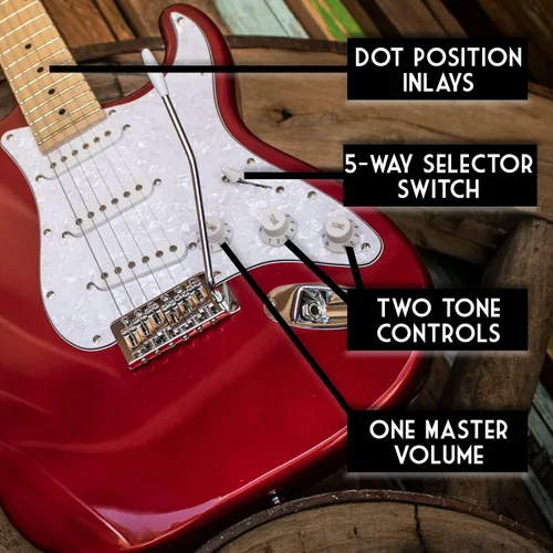 Vista 3 de Sawtooth Strat Style - Guitarra eléctrica