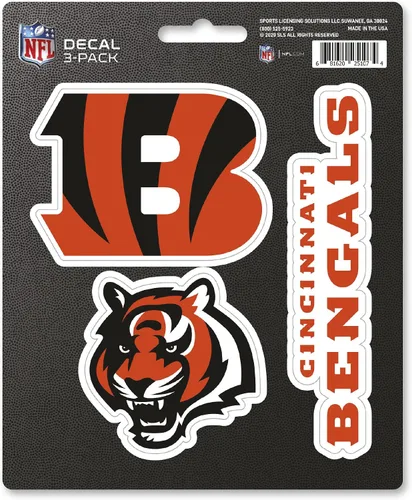 Vista 7 de FANMATS NFL - Juego de calcomanías unisex para adultos de 3 piezas NFL