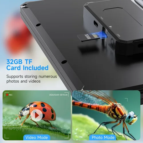 Vista 15 de Leanking Microscopio digital para adultos y niños, microscopios de lupa de monedas de pantalla de 7 pulgadas para monedas de error, PCB, errores