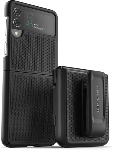 Vista 2 de Encased Funda de cinturón para Samsung Galaxy Z Flip 3 con clip de funda serie DuraClip (Z Flip3)