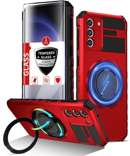 Vista 48 de Funda magnética para Samsung Galaxy Note 20 Ultra compatible con carga inalámbrica MagSafe, con 1 protector de pantalla, anillo de soporte integrado