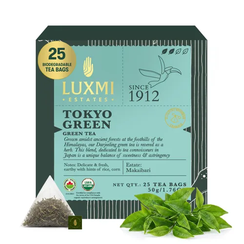 Vista 10 de LUXMI Estates - Té verde Sencha japonés - 50g (25 tazas) Té auténtico Sencha japonés de First Leaves Té premium suave, rico y refrescante