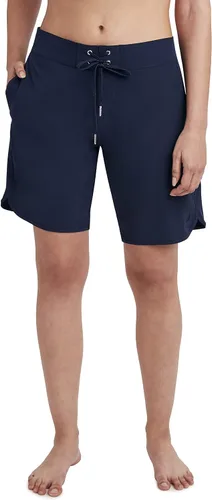 Vista 6 de Nautica Pantalones cortos para mujer con entrepierna de 9 pulgadas, pantalones cortos de natación de secado rápido, parte inferior de traje de baño
