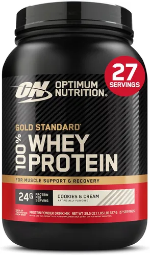 Vista 22 de Optimum Nutrition Estándar dorado 100% Proteína de Suero de Leche en Polvo, Pie de lima, 1.8 Libra