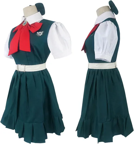 Vista 3 de Weixu Sonia Nevermind - Disfraz de cosplay para Halloween, Sayonara Zetsubo de uniforme escolar japonés
