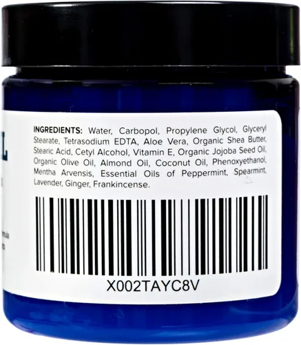 Vista 4 de Basic Vigor Migrastil Crema calmante para cuello y hombros y MigraFreeze Deluxe MigraFreeze - Sombrero de cabeza para migraña