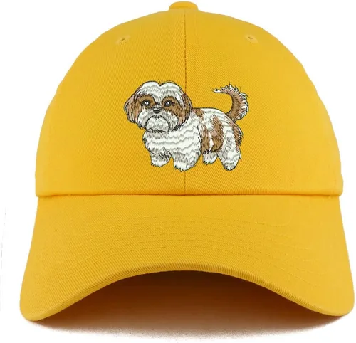 Vista 5 de Trendy Apparel Shop Shih Tzu Dog - Gorra bordada de algodón suave de perfil bajo para papá