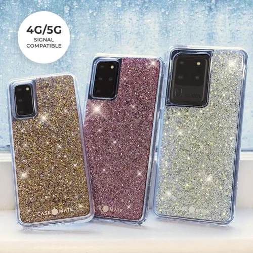 Vista 3 de Case-Mate - Twinkle - Funda para Samsung Galaxy S20 5G UW (Ultra Wideband) 6.2 - Stardust (CM043191)