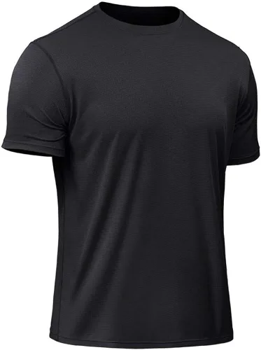 Vista 3 de simcotic Workout Shirts for Men Gym Dry Fit Moisture Wicking Shirts Running Athletic T-Shirt Short Sleeve