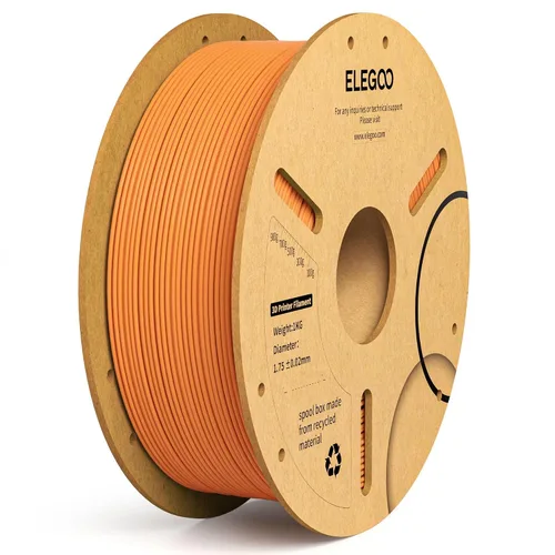 Vista 40 de ELEGOO Paquete de filamento PLA Plus negro 10KG, filamento para impresora 3D PLA+ resistente de 1.75mm precisión dimensional +/- 0.02mm, paquete