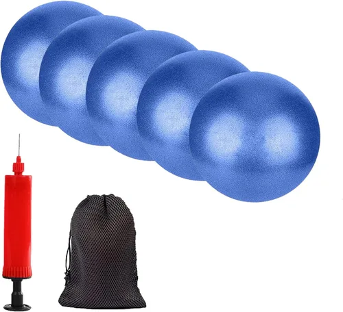 Vista 12 de Mini pelota de yoga de ejercicio de pilates, pelota de yoga inflable pequeña de 6 pulgadas, equipo de entrenamiento básico y terapia física