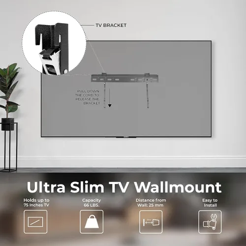 Vista 3 de TCL Televisor inteligente Roku LED FHD 1080p de la Serie 3 Clase de 32 pulgadas + Soporte de pared Wi-Fi de banda dual compatible con AirPlay Alexa