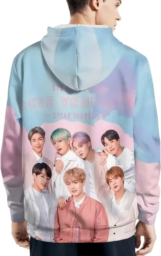 Vista 4 de BIDSNUAS Sudaderas con capucha para mujer con estampado 3D unisex sudaderas con capucha para hombre