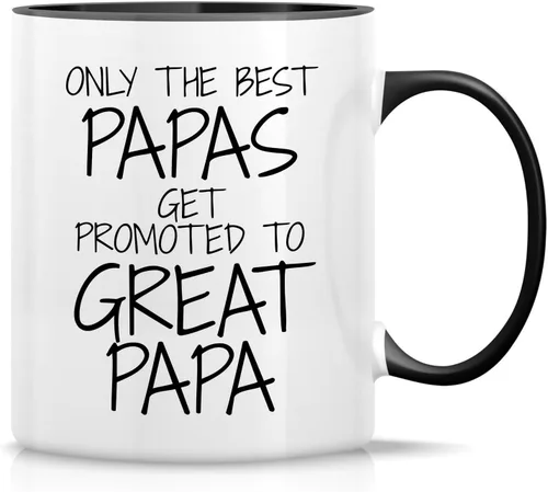 Vista 38 de Retreez - Taza divertida con texto en inglés "No. 1 Dad", 325 ml, tazas de cerámica, mensajes divertidos, sarcásticos, motivacionales, regalos