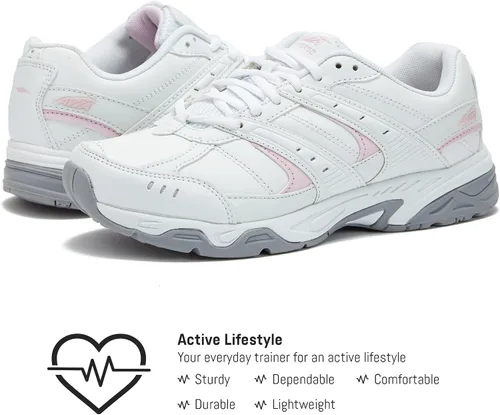 Vista 2 de Avia Verge Womens Sneakers - Tennis, Court, Cross Training, or Pickleball Shoes for Women, Classic Black or Walking White Sneakers with Arch
