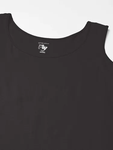 Vista 7 de JUST MY SIZE Camiseta sin mangas de algodón para mujer, talla extra grande