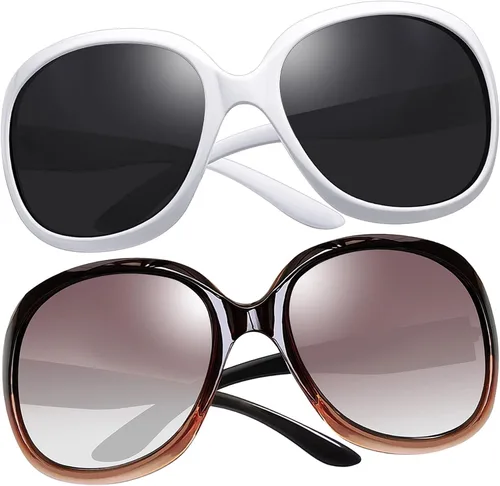 Vista 216 de Joopin Lentes de sol de gran tamaño para mujer, polarizados, grandes, para conducción, protección UV, grandes sombras