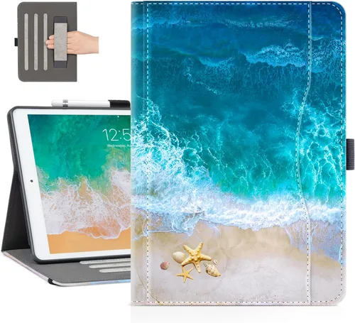 Vista 11 de Vimorco Funda para iPad de 9ª/8ª/7ª generación de 10.2 pulgadas, para iPad Pro de 10.5 pulgadas, para iPad Air de 3ª generación con soporte