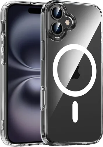 Vista 31 de S. Tedazo Funda magnética para iPhone 7/8 Plus (5.5 pulgadas) compatible con MagSafe, [no amarillenta] delgada, a prueba de golpes, funda para Negro