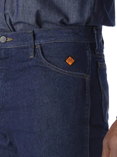 Vista 5 de Wrangler Jean FR resistente al fuego de ajuste original para hombre, Stonewash